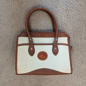Dooney & Bourke vintage white and brown handbag